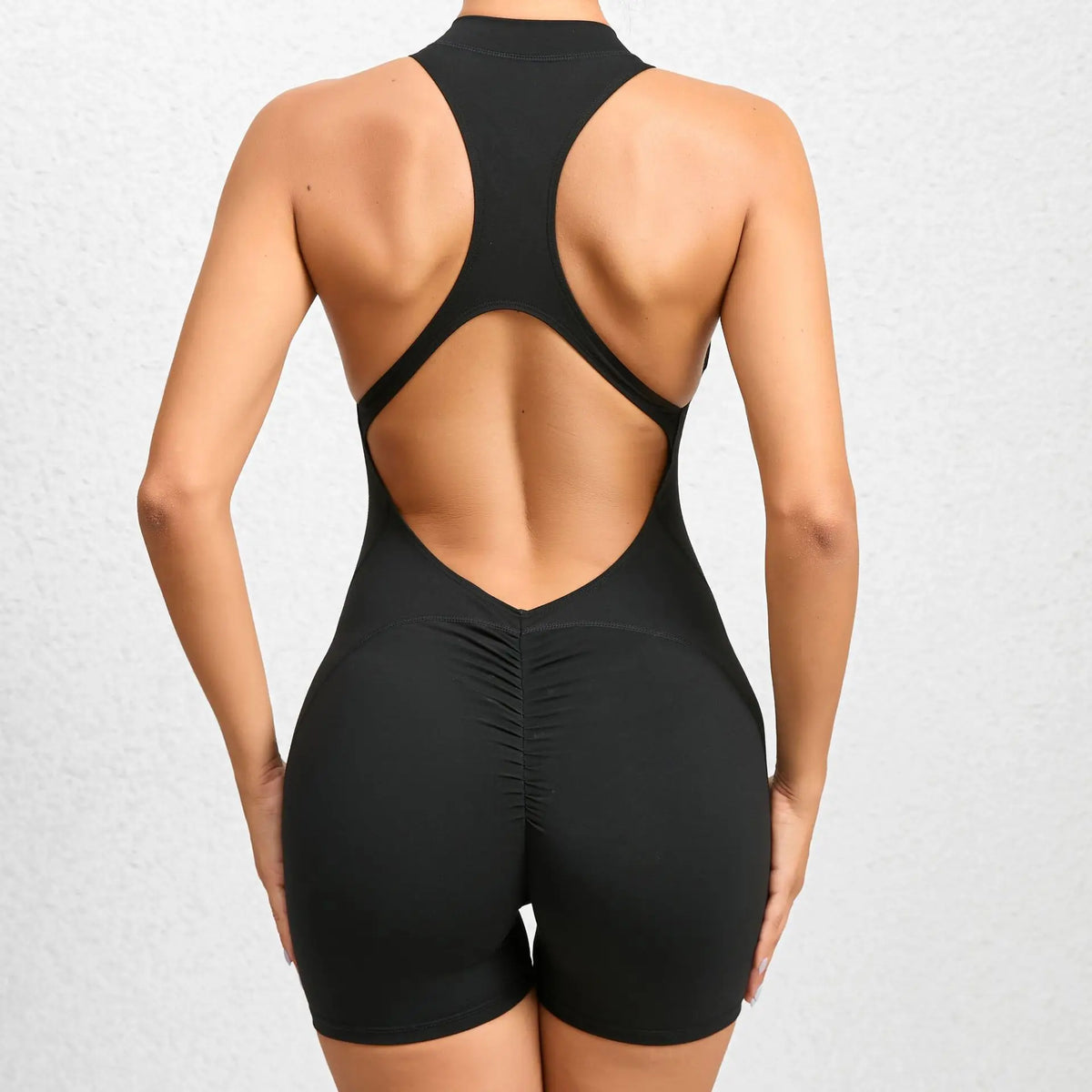 Mono deportivo corto sin mangas para mujer, conjunto de gimnasio, ropa de Yoga, peleles de entrenamiento, traje de una pieza, monos de recreación al aire libre monos para mujer conjuntos de ropa para mujer