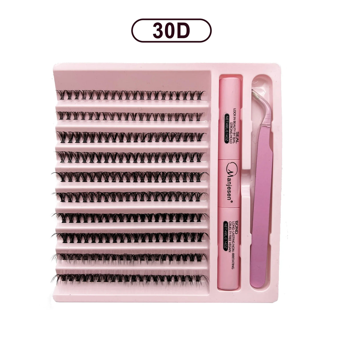 Kit de extensión de pestañas DIY, 200 piezas, racimo, unión y sello, herramientas de maquillaje para pegar, accesorios de pegamento