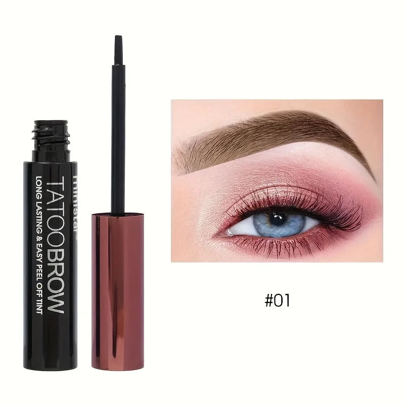 Tinte de Gel para cejas semipermanente, resistente al agua, a prueba de transferencia, para cejas de aspecto más completo y definido, 1 unidad