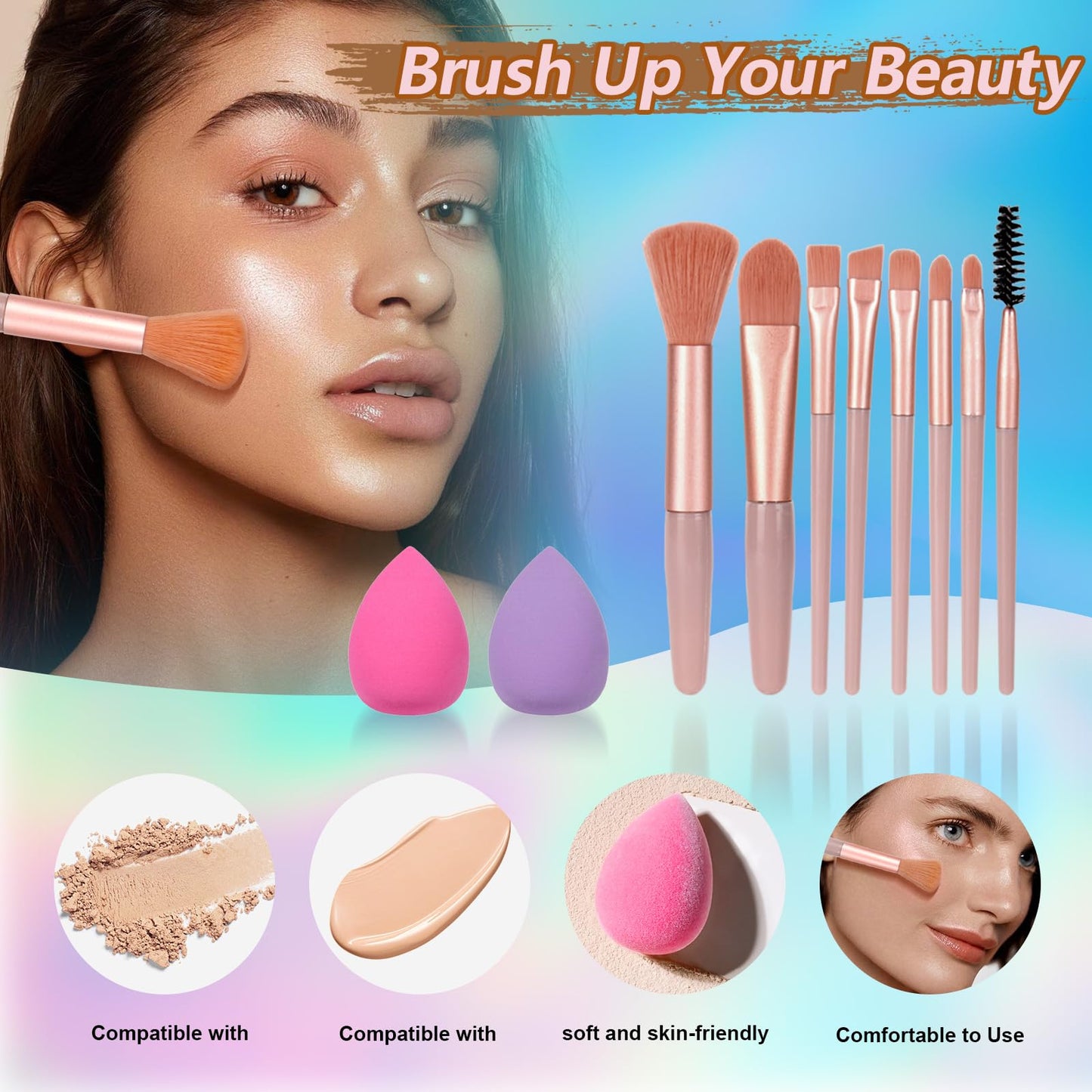 Makeup Kit for Women Full Kit Makeup Kits for Teens Teenager Makeup Gift Set for Teens Women Eyeshadow FoundationTeen Makeup Kit Makeup Sets