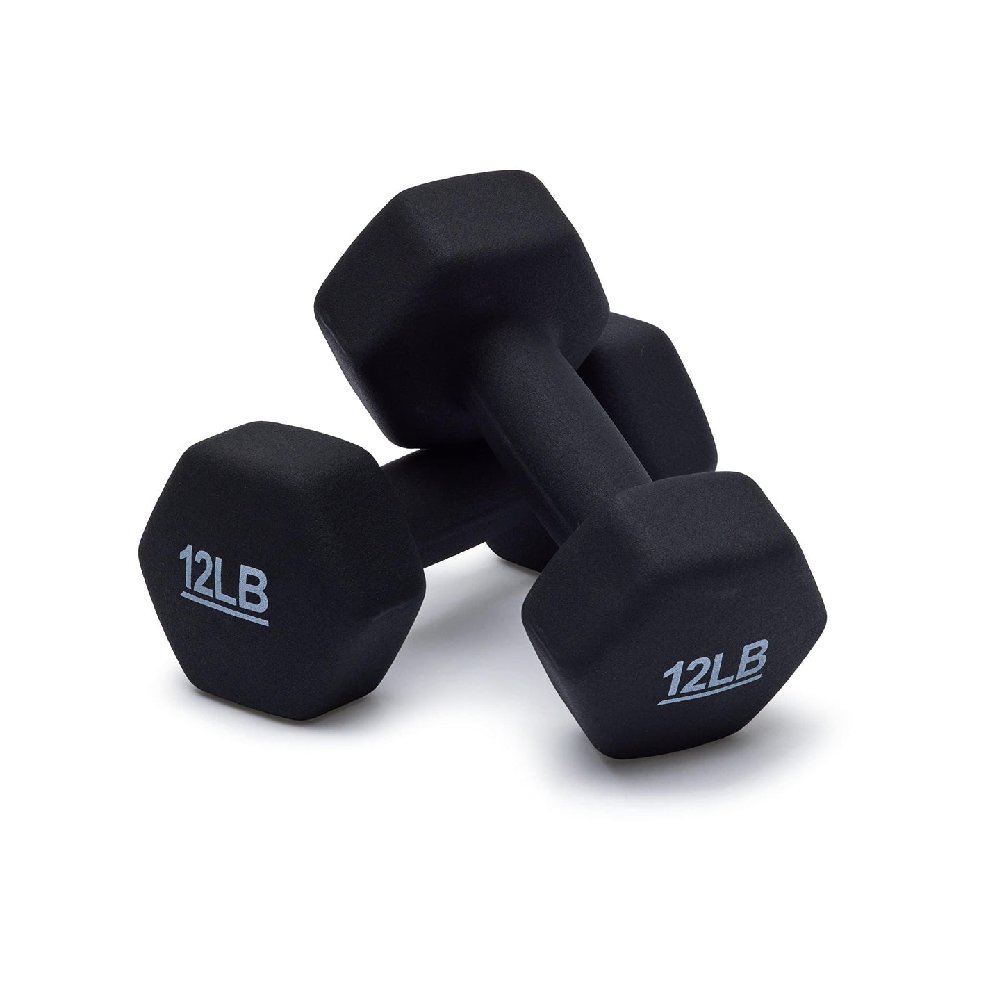 Hand Weight, 24 Pounds, 12 pound (Set of 2), Black