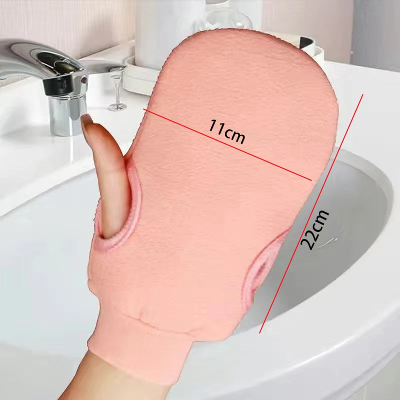 Guantes de ducha exfoliantes reversibles, guantes exfoliantes para el cuerpo, herramientas de limpieza, toalla de baño, productos de baño, exfoliante de espalda, 2 uds./6 uds./12 Uds.