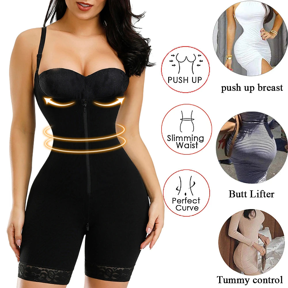 faja Colombianas Reductora Waist Trainer Body Shaper Tummy Slimming Flat Belly Postpartum Girdle Push Up Butt Lifter Shapewear