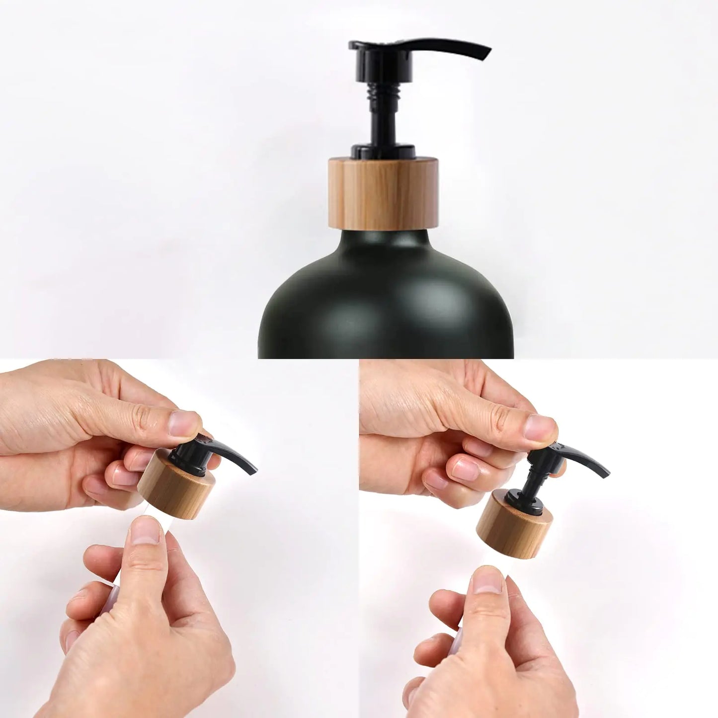 Multipurpose Soap Bottle with Bamboo Pump