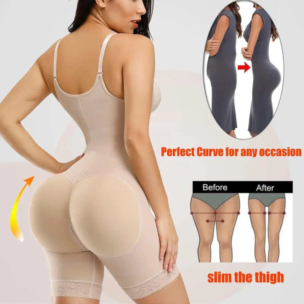 faja Colombianas Reductora Waist Trainer Body Shaper Tummy Slimming Flat Belly Postpartum Girdle Push Up Butt Lifter Shapewear