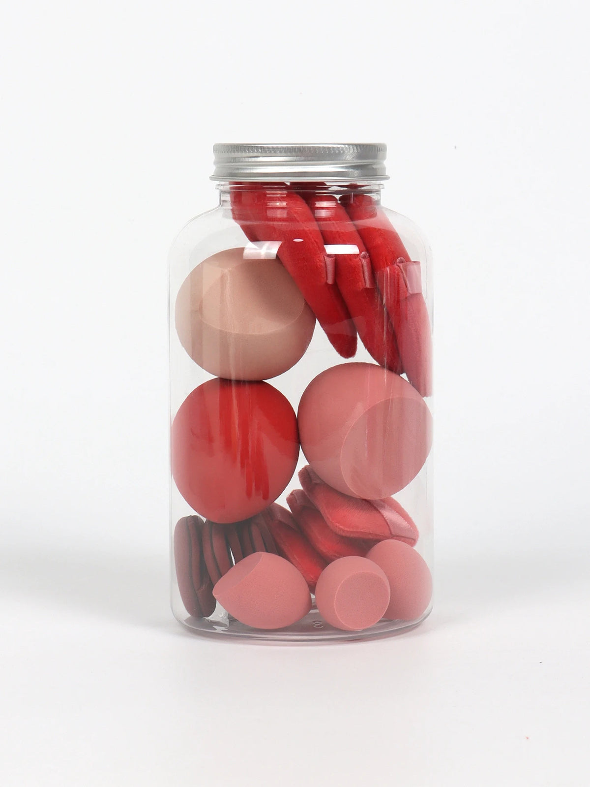 Primavera 15 latas, 3 esponjas para polvos sueltos y 3 mini esponjas para polvos sueltos y 3 mini huevos de maquillaje y 3 mini esponjas con cojín de aire, mezcla de bases