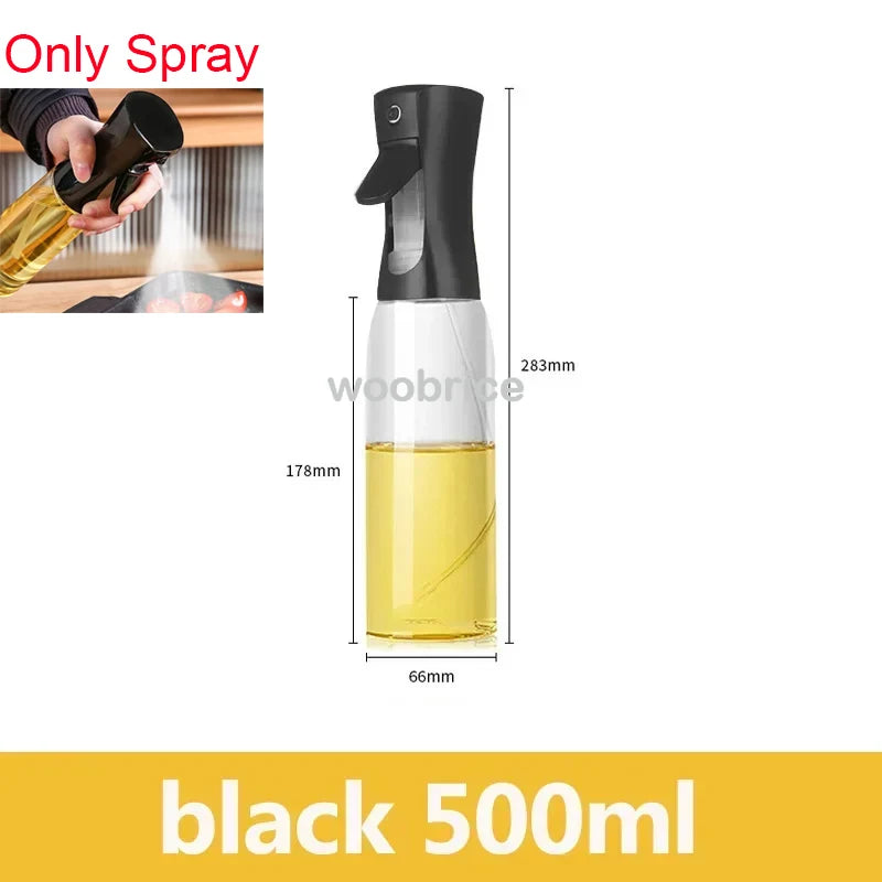 2in1 Kitchen Spray Oil Dispenser 500ml Oil  Sprayer Polisher for Air Fryer Salad Grilling Roasting Cooking Kitchen Acceesories