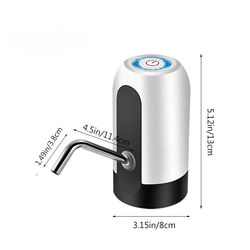 Water Dispenser Pump Portable Electric Water Dispenser Pump for 5 Gallon Bottles USB Rechargeable Water Bucket Tool Carboy Bar