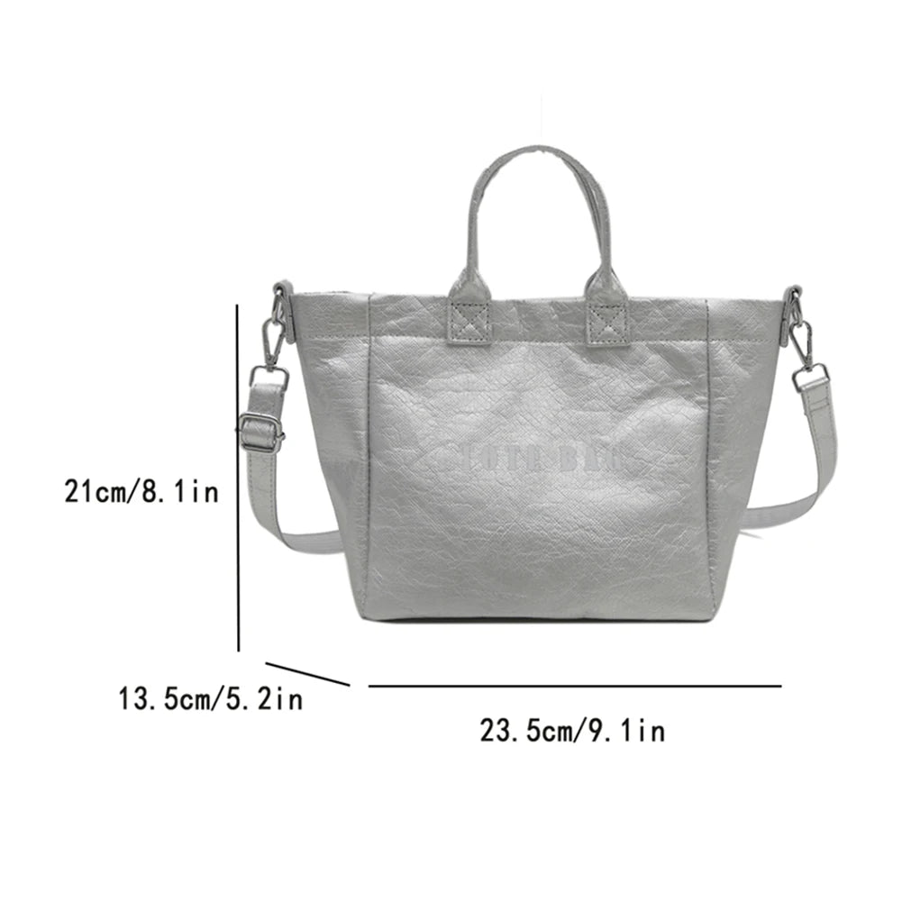 2025 New Large Handle Bag Fashion  Hot Sale Waterproof Handbag Classic Solid Tote Bags