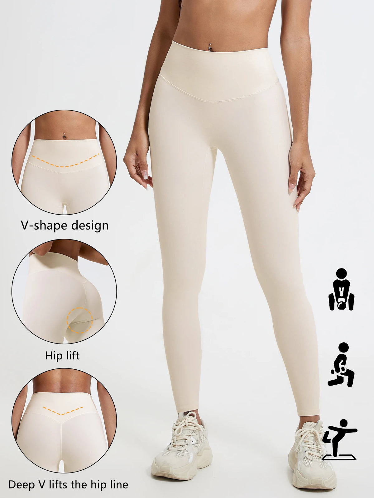 yoga leggings, cintura alta de telas súper suaves, pantalones de Yoga para gimnasio de secado rápido, mallas de entrenamiento para correr, mallas deportivas de realce para mujer