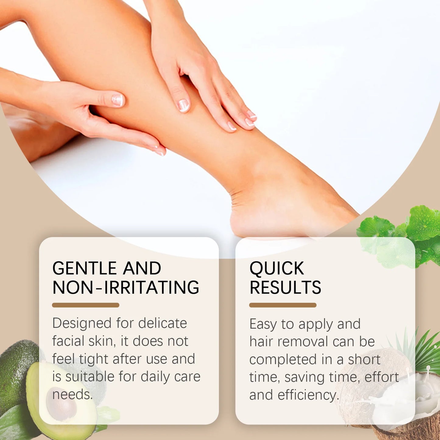 Face Hair Removal Cream Painless Not Stimulating Reduce Redness Soothing Growth Inhibitor Smoothing Body Armpit Depilatory Cream