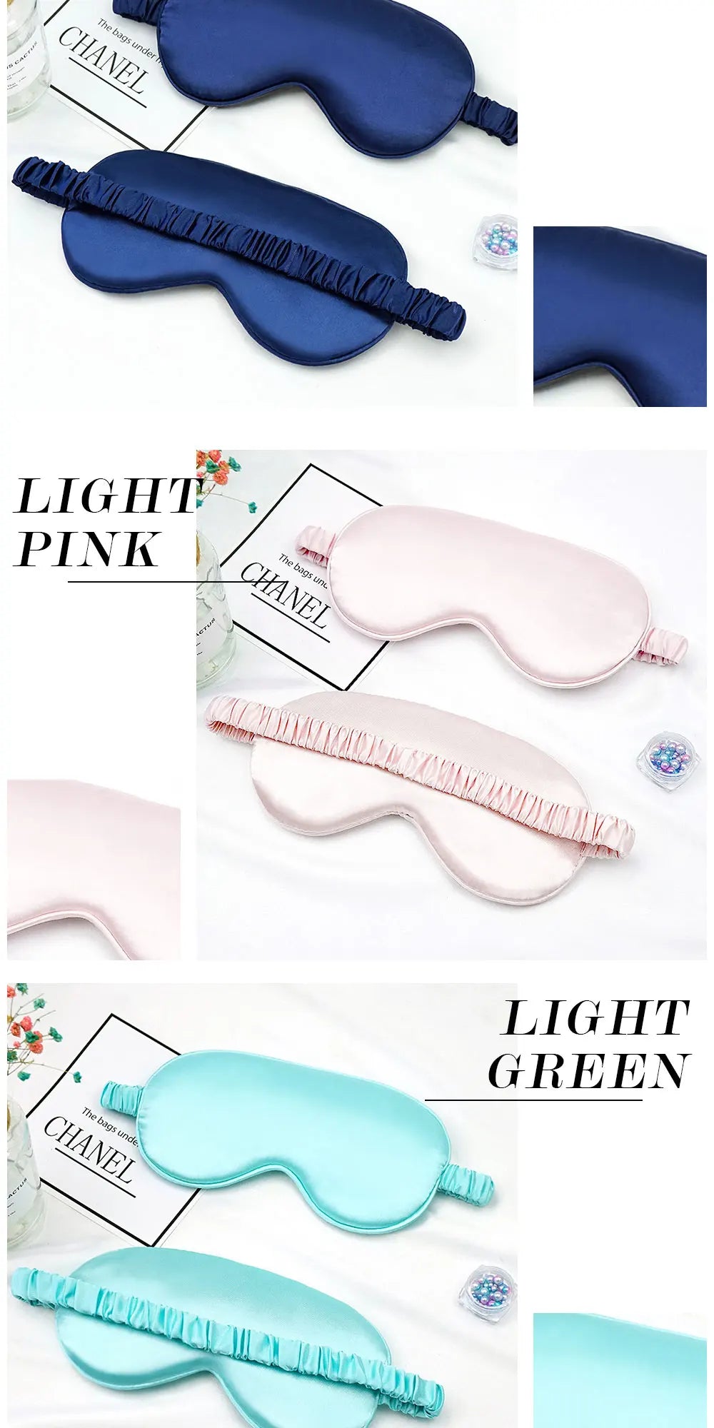 Imitated Silk Eye Patch Shading Sleep Eye Mask Eyepatch Travel Relax Cover Eyeshade Health Sleeping Shield Soft Eye Care Tools