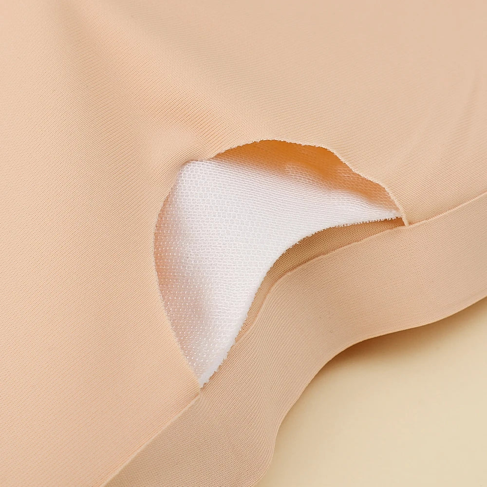 Ice Silk Strapless Bra Girls Seamless Crop Tube Top Bralette for Women Sexy Soft Bras Large Size Bustier Tops Summer Underwear