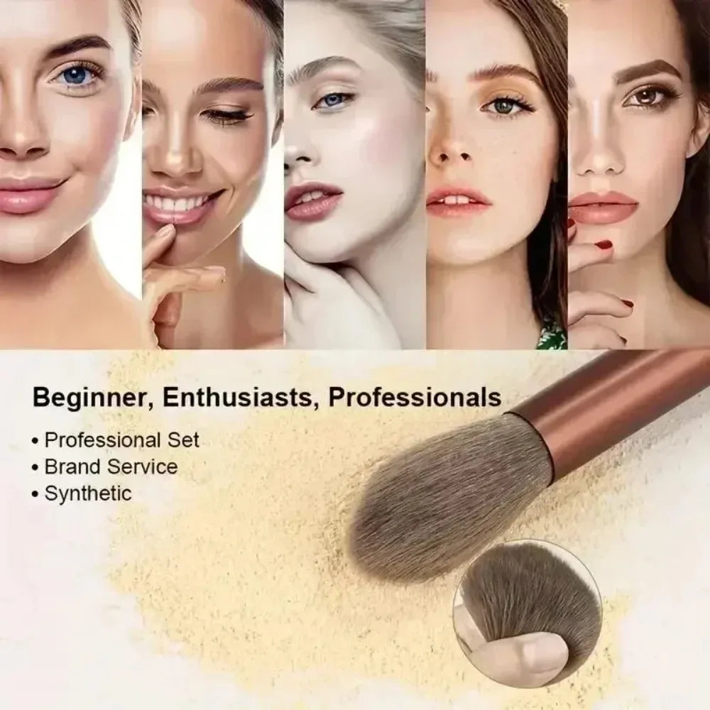 Juego de brochas de maquillaje, base cosmética profesional suave y esponjosa, sombra de ojos en polvo, mezcla Kabuki, brocha de maquillaje, herramienta de belleza