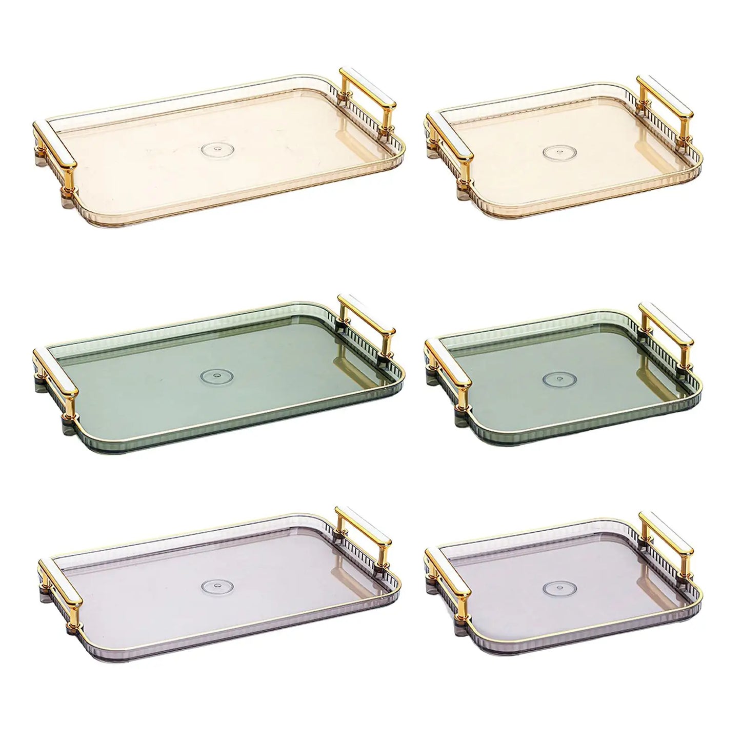 Elegant Modern Multipurpose Vanity Tray Non Slip Snacks