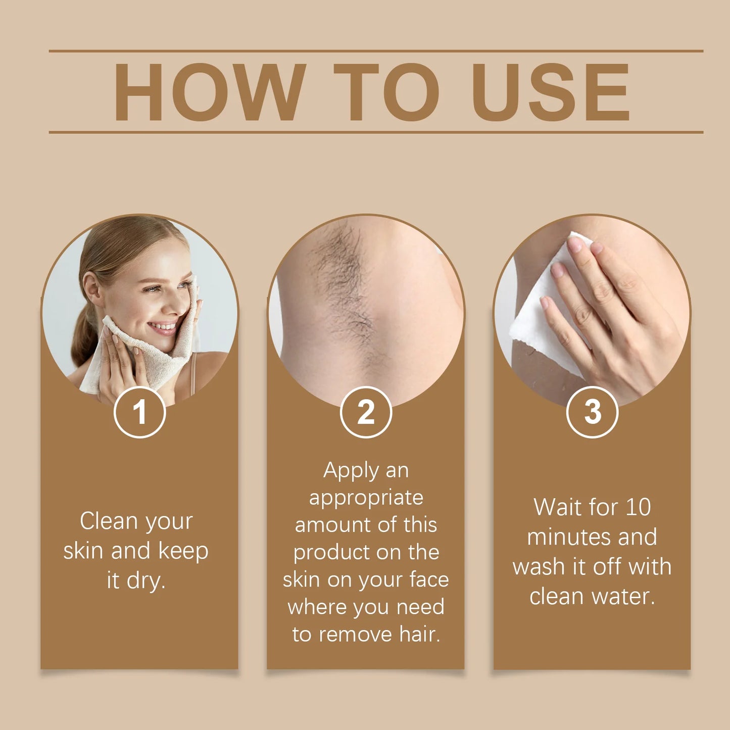 Face Hair Removal Cream Painless Not Stimulating Reduce Redness Soothing Growth Inhibitor Smoothing Body Armpit Depilatory Cream