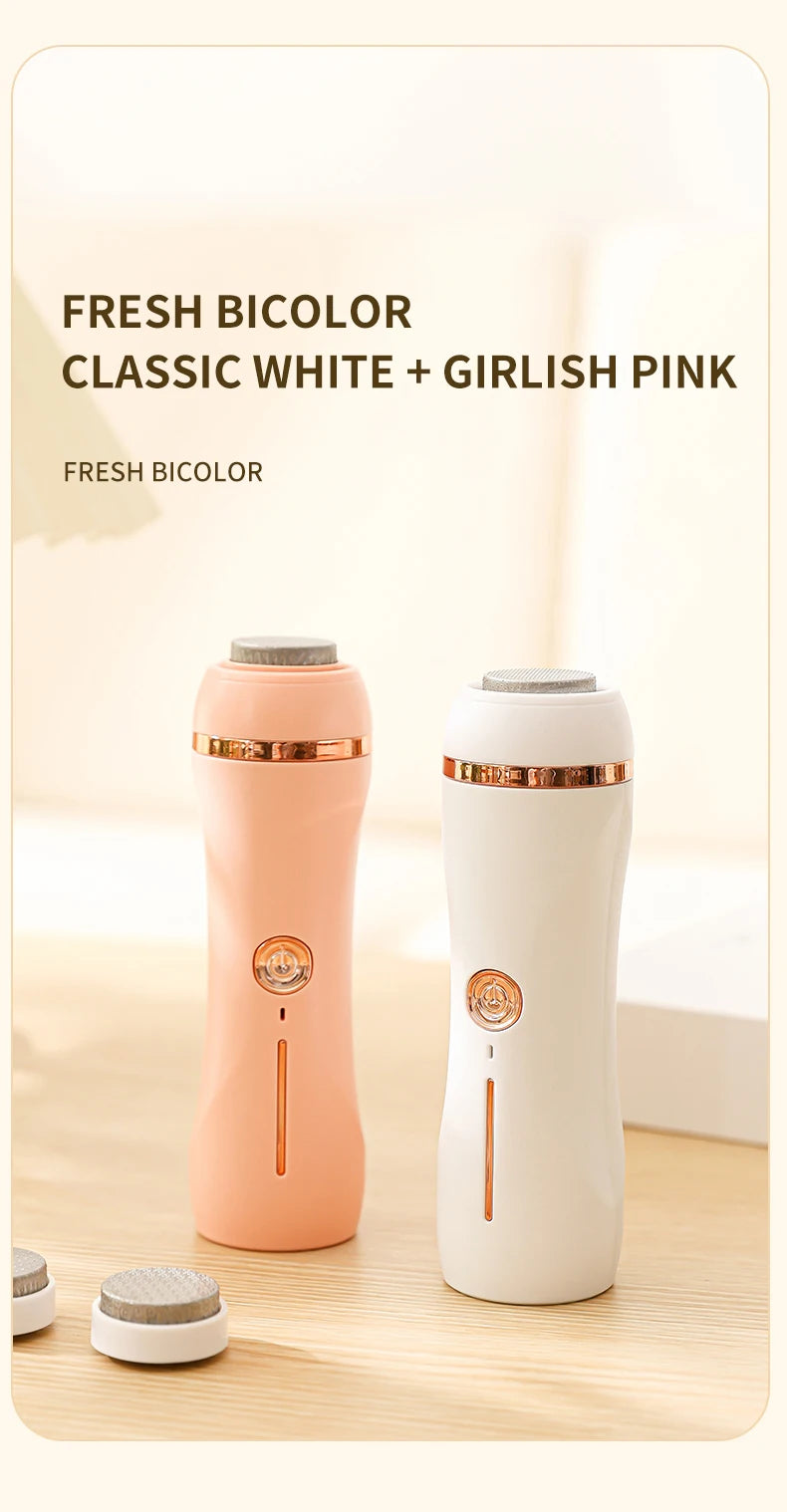 Amoladora de pies eléctrica automática, frotamiento de callos de pies, pedicura, eliminador de callos de piel muerta para máquina de belleza de pies