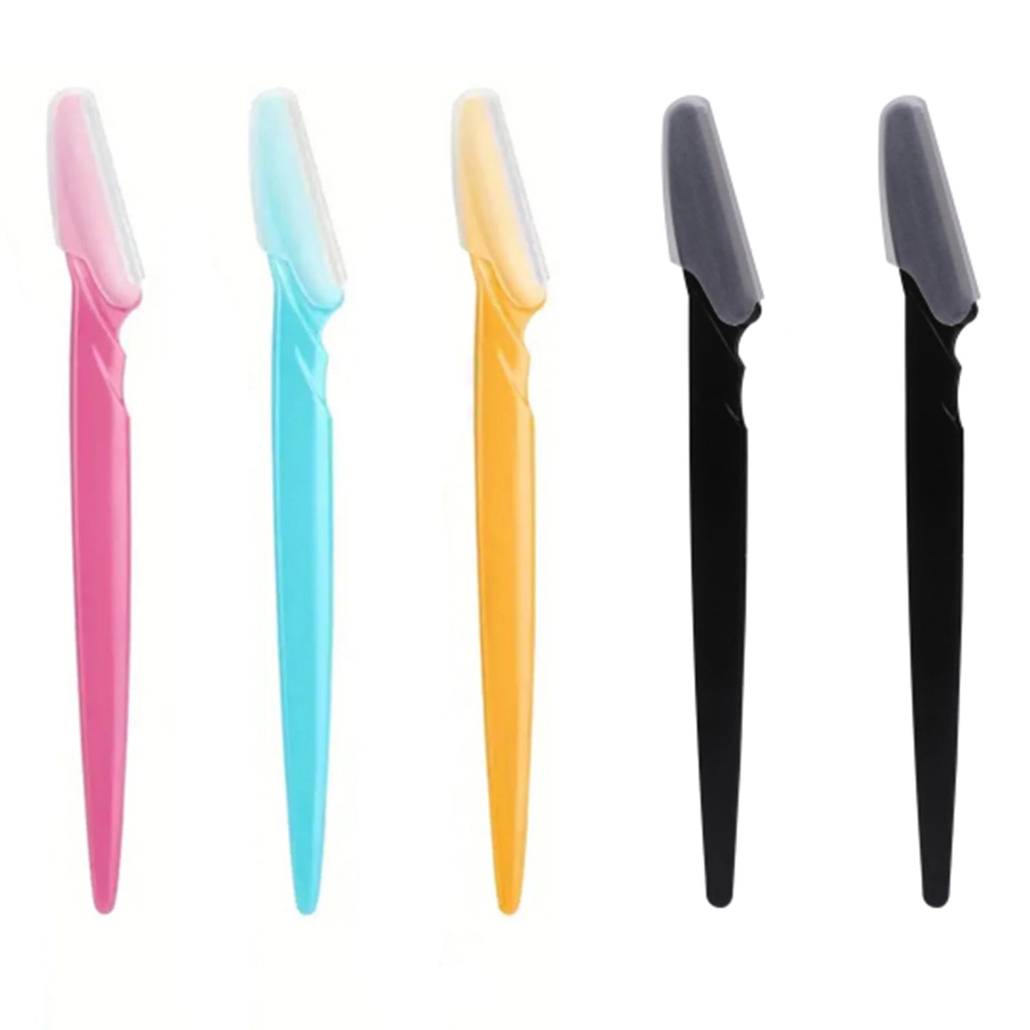 5/10/30/40pcsbrow Razor y afeitadora facial para mujeres y hombres, recortador de pelo y afeitadora de cejas con cubierta protectora, seguro