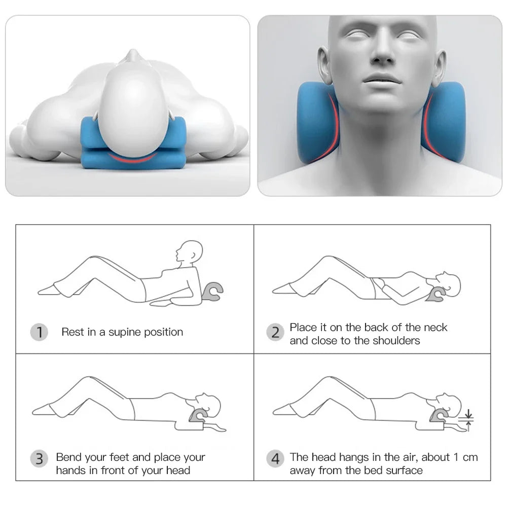 Cervical Spine Massage Pillow U Shaped Pillow Gravity Shiatsu Cervical Massage Pillow Neck and Shoulder Repair Neck Relaxation
