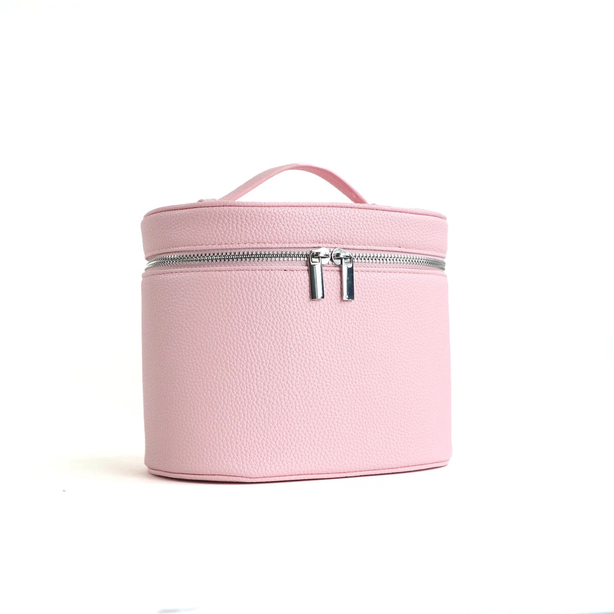 Caja de cosméticos de cuero  de gran capacidad con , bolsa de cosméticos portátil de viaje