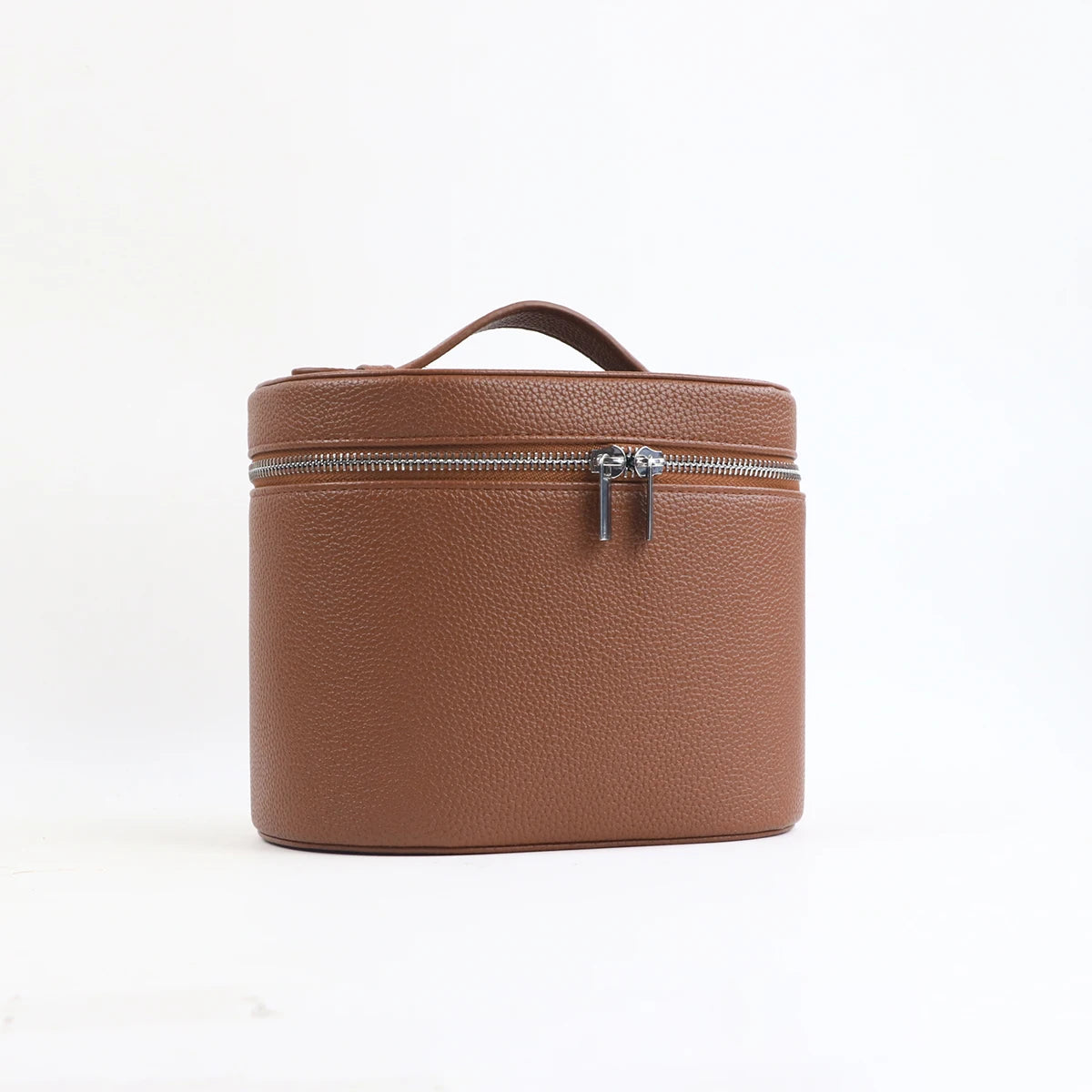 Caja de cosméticos de cuero  de gran capacidad con , bolsa de cosméticos portátil de viaje