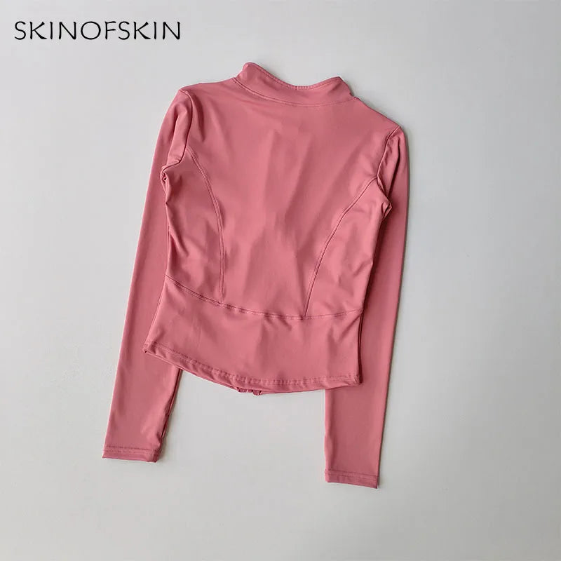 New Yoga Coat Women's Professional Speed Drying Sports Running and Cycling Coat T-Shirt Clothing Long Sleeve Fitness Top Suit