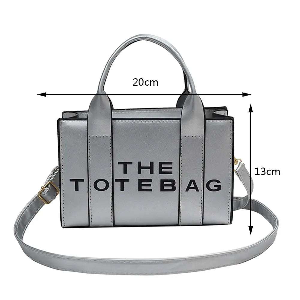 The Tote Bag For Women, Trendy PU Leather Handbag, Top Handle Satchel Purse, Casual Crossbody Bag Casual Simple Shoulder Bag