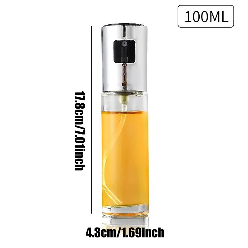 100ml Olive Oil Sprayer With Dustproof Nozzle For Kitchen, High Sealing Glass Bottle For Easy Use And Storage