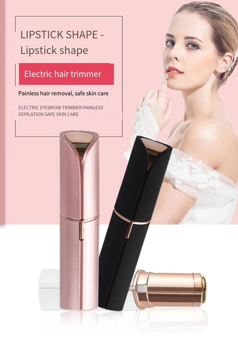 Depiladora eléctrica en forma de lápiz labial, moldeador de cejas, dispositivo de depilación para mujer, Mini instrumento de depilación Facial, vello Facial