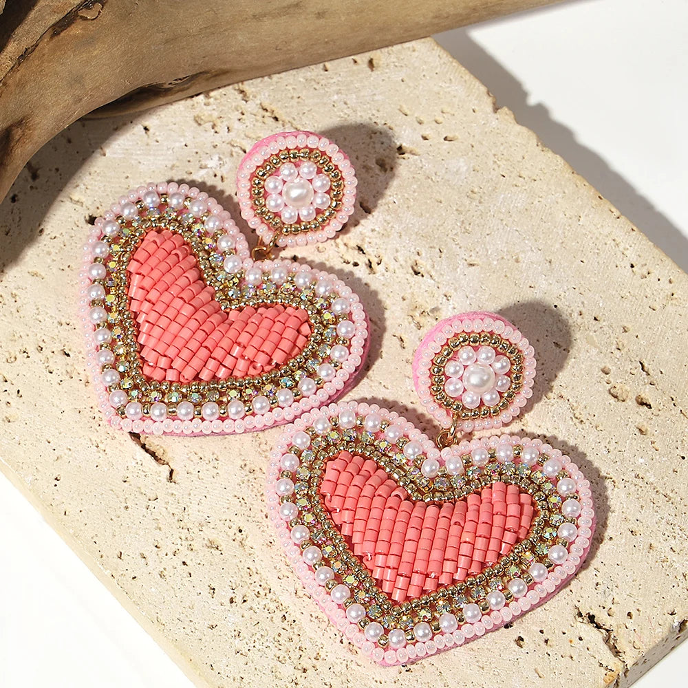 AENSOA Bohemian Starfish Lobster Conch Seed Bead Drop Earrings for Women Handmade Ocean Animal Earrings Summer Beach Jewelry