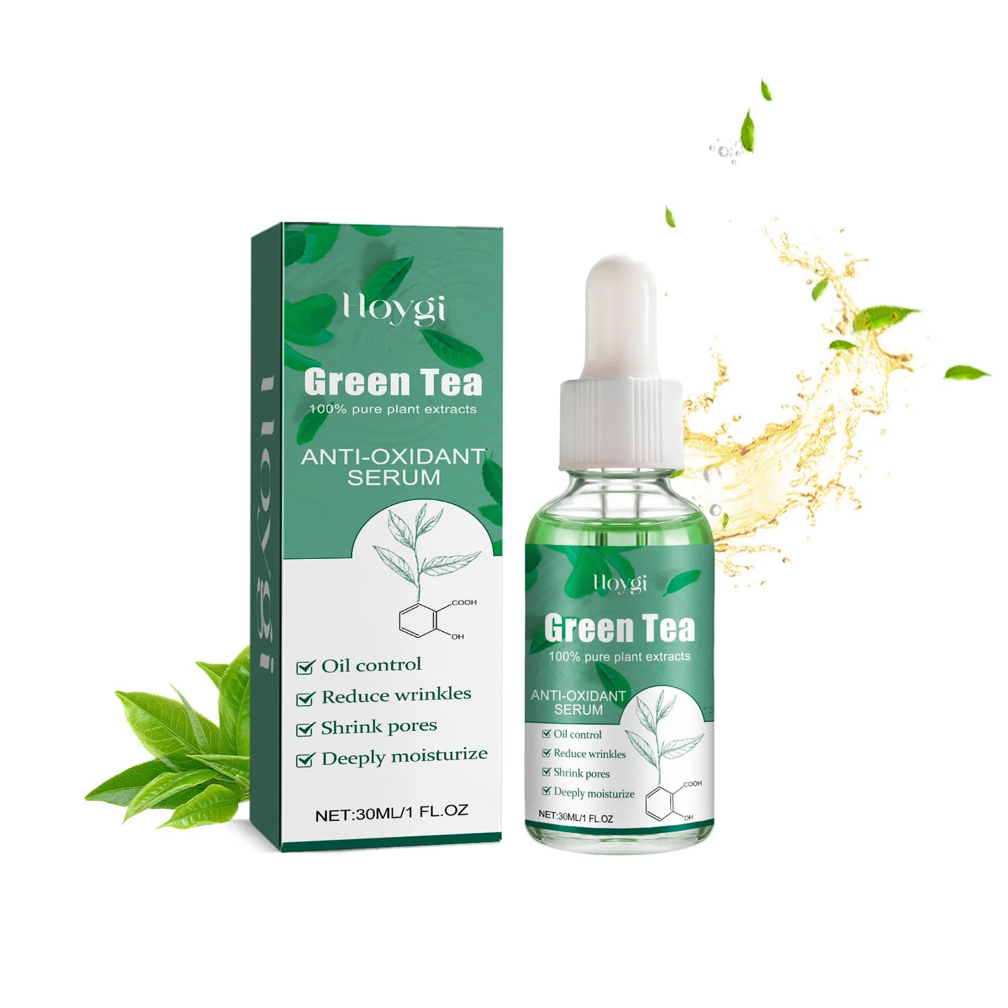 Green Tea Mask Pore Shrinking Oil Control Blackhead Removal Hyaluronic Acid Nourishing Moisturizing Face Wash Foam Face Cleanser