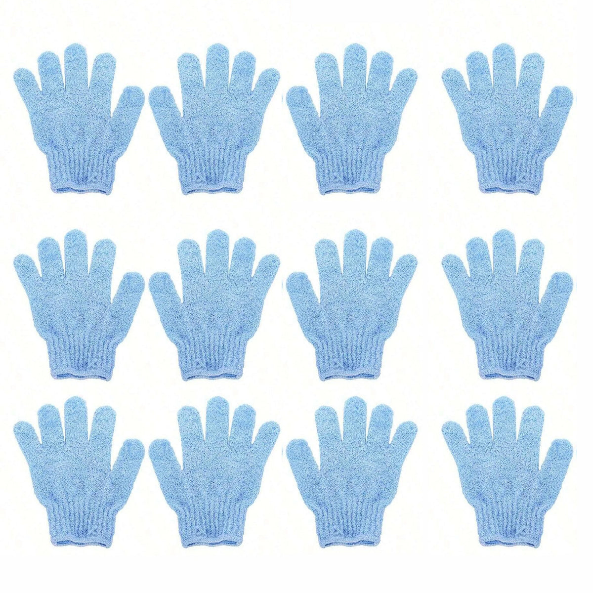 Guantes de ducha exfoliantes reversibles, guantes exfoliantes para el cuerpo, herramientas de limpieza, toalla de baño, productos de baño, exfoliante de espalda, 2 uds./6 uds./12 Uds.