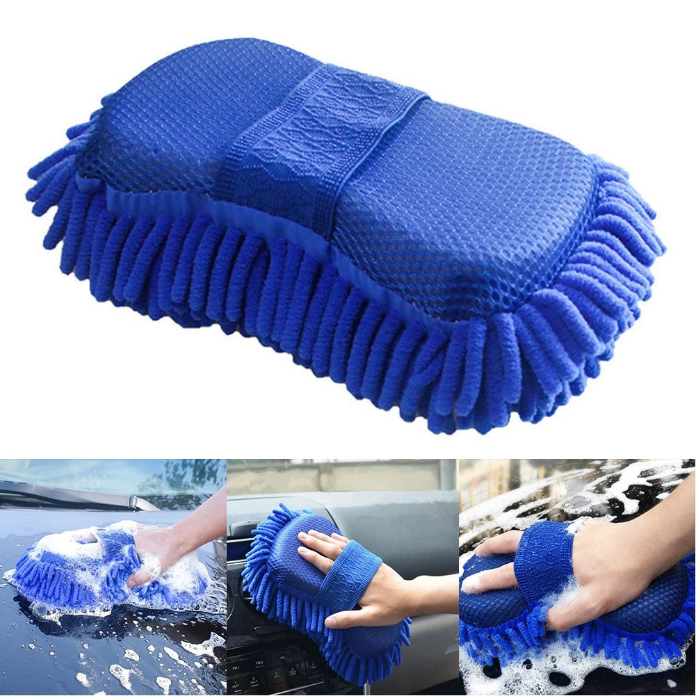 sponge Car Wash Care Washing Brush Pad Cleaning Tool Microfiber Polishing Dusting Scratch-free Washing Cars Floors