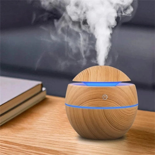 Humidifier Electric Air Aroma Diffuser Wood Ultrasonic Essential Oil room