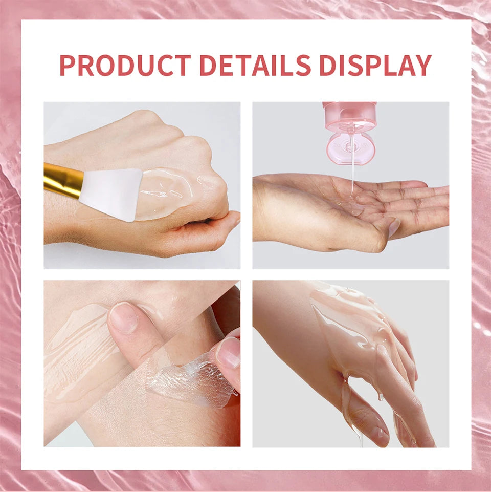 Mascarilla Facial de colágeno, paquete de envoltura nocturna, elasticidad, cuidado de hidratación, reduce la flacidez, Colágeno Hidrolizado para