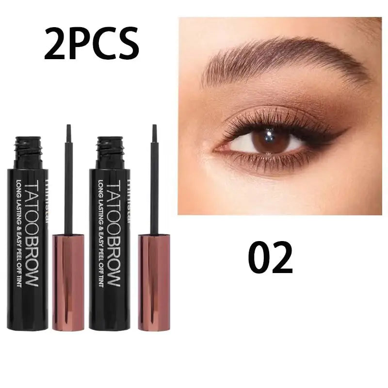 Tinte de Gel para cejas semipermanente, resistente al agua, a prueba de transferencia, para cejas de aspecto más completo y definido, 1 unidad