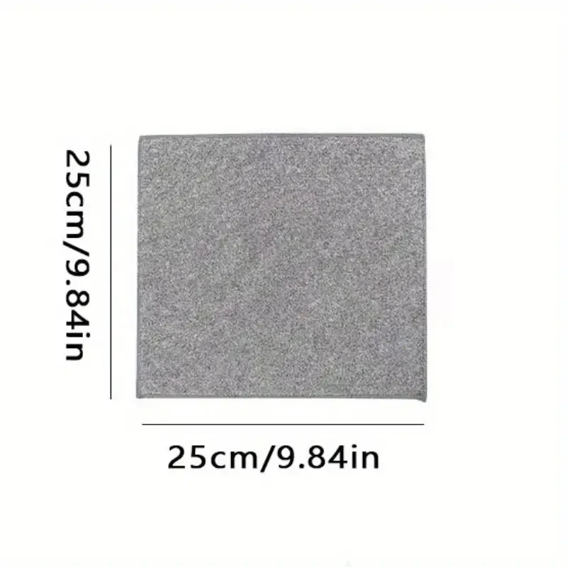 Kitchen Towel, Ultra-fine Fiber Light Gray Cleaning Cloth Set, Absorbent, Soft And Stain-removing Cloth