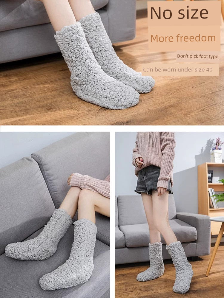 Foot Warming Women's Feet  Sleep Bed Socks Hot Water Bag Dormitory Quilt Cover Feet Heattech 1851