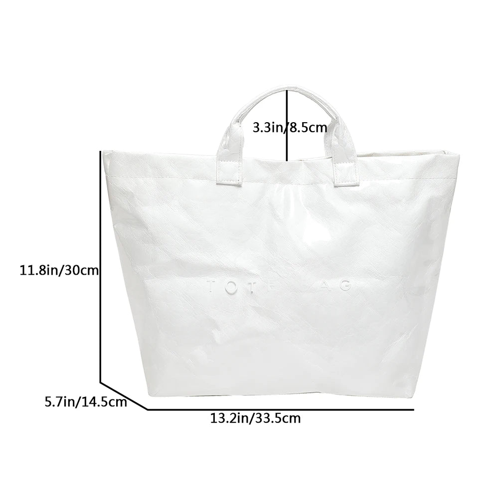 2025 New Large Handle Bag Fashion  Hot Sale Waterproof Handbag Classic Solid Tote Bags