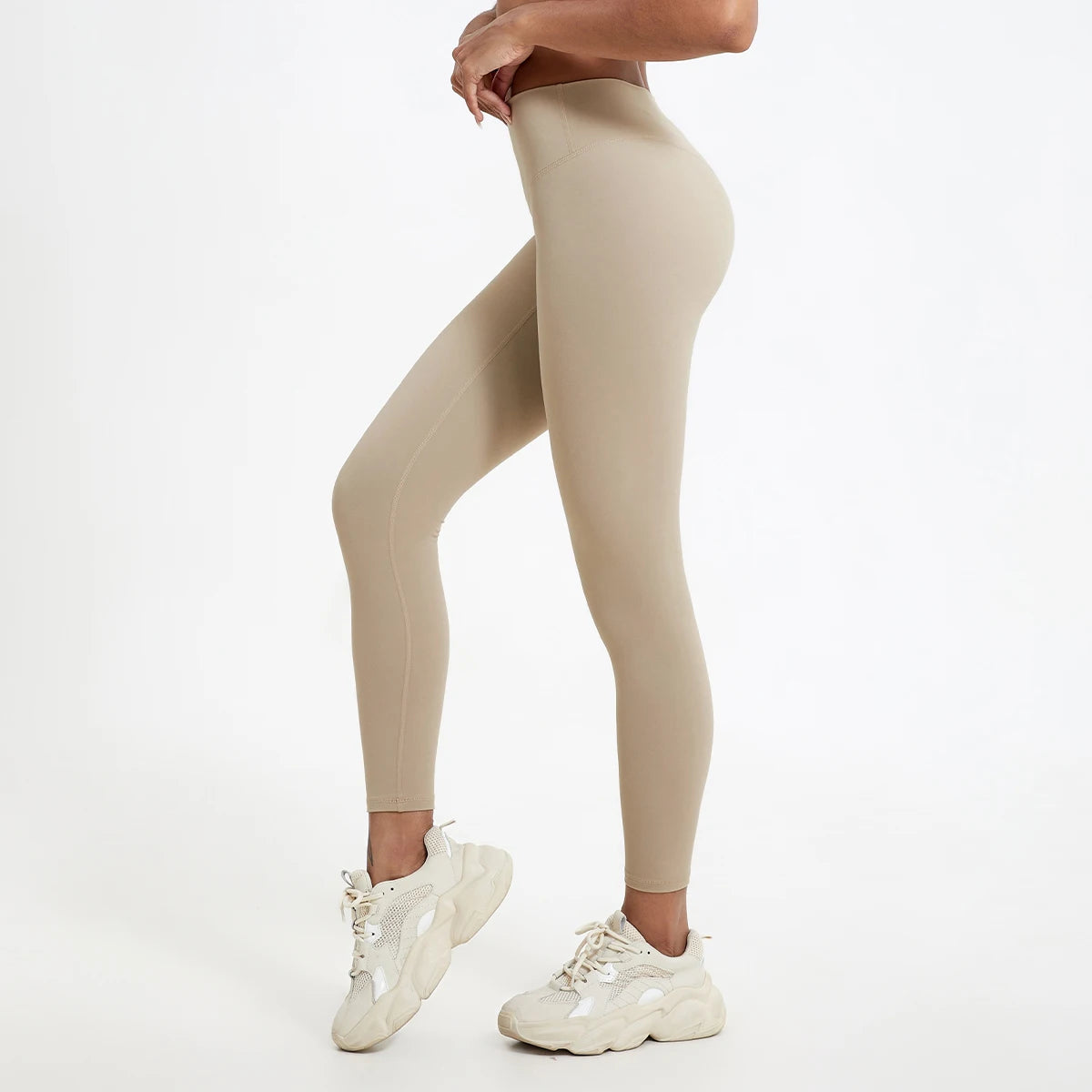 yoga leggings, cintura alta de telas súper suaves, pantalones de Yoga para gimnasio de secado rápido, mallas de entrenamiento para correr, mallas deportivas de realce para mujer
