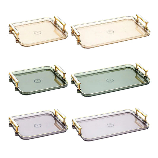 Elegant Modern Multipurpose Vanity Tray Non Slip Snacks