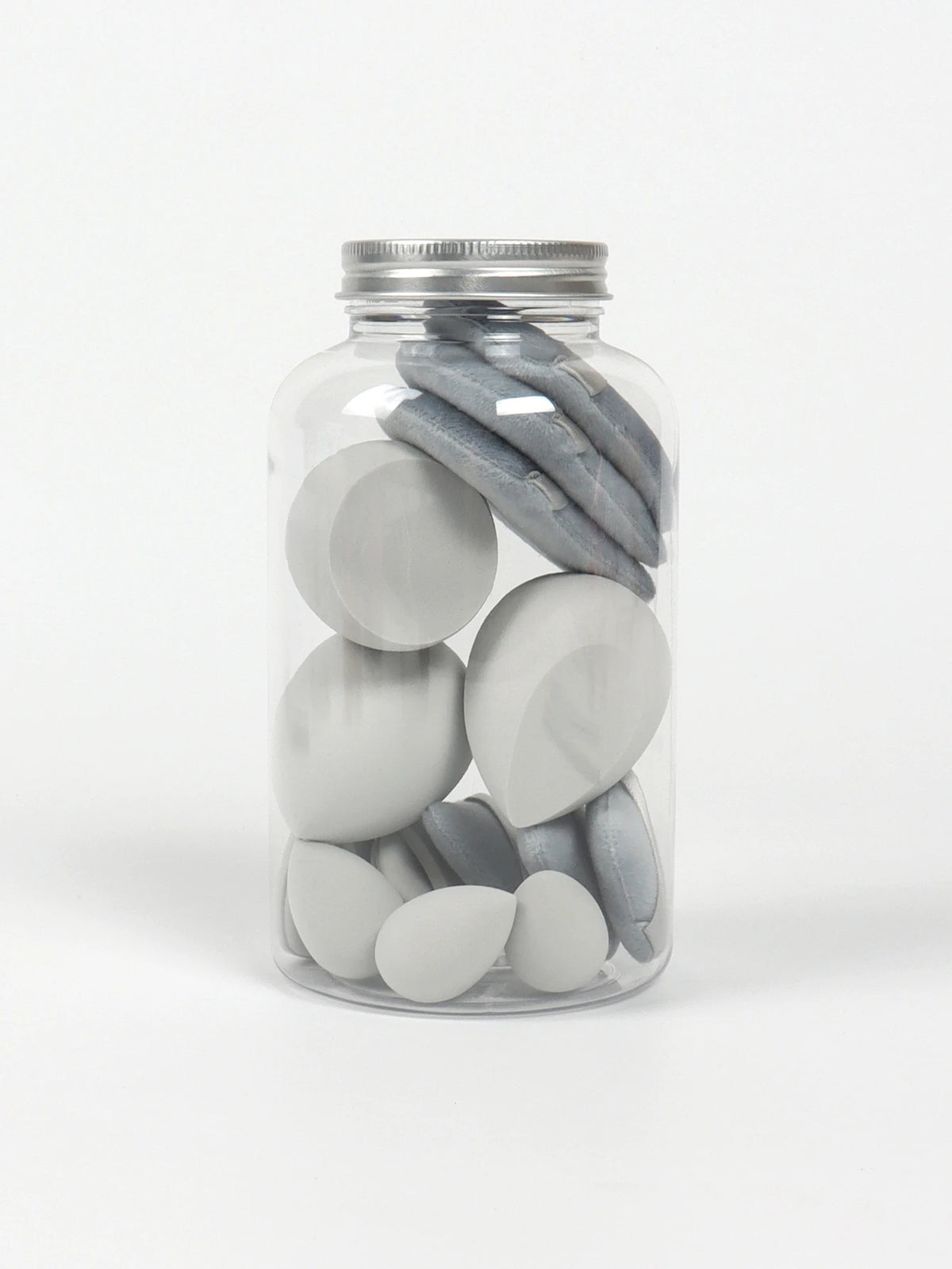 Primavera 15 latas, 3 esponjas para polvos sueltos y 3 mini esponjas para polvos sueltos y 3 mini huevos de maquillaje y 3 mini esponjas con cojín de aire, mezcla de bases