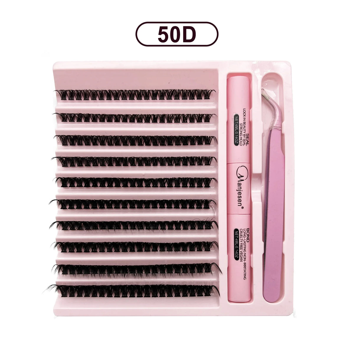 Kit de extensión de pestañas DIY, 200 piezas, racimo, unión y sello, herramientas de maquillaje para pegar, accesorios de pegamento