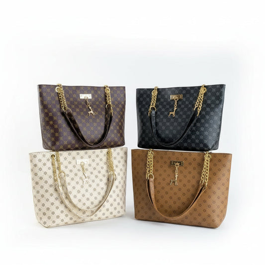 Nuevo bolso de presbicia con textura de cuero suave, bolso de mano de gran capacidad para mujer con accesorios colgantes, bolso de hombro