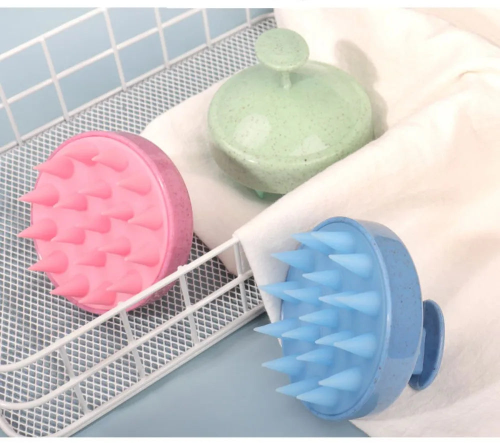 cepillo para el shampoo de  silicona