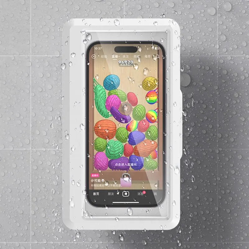 case resistente al agua con adhesdivo para  pegar donde quiera pantalla touch  compatible con todo tipo de iphone