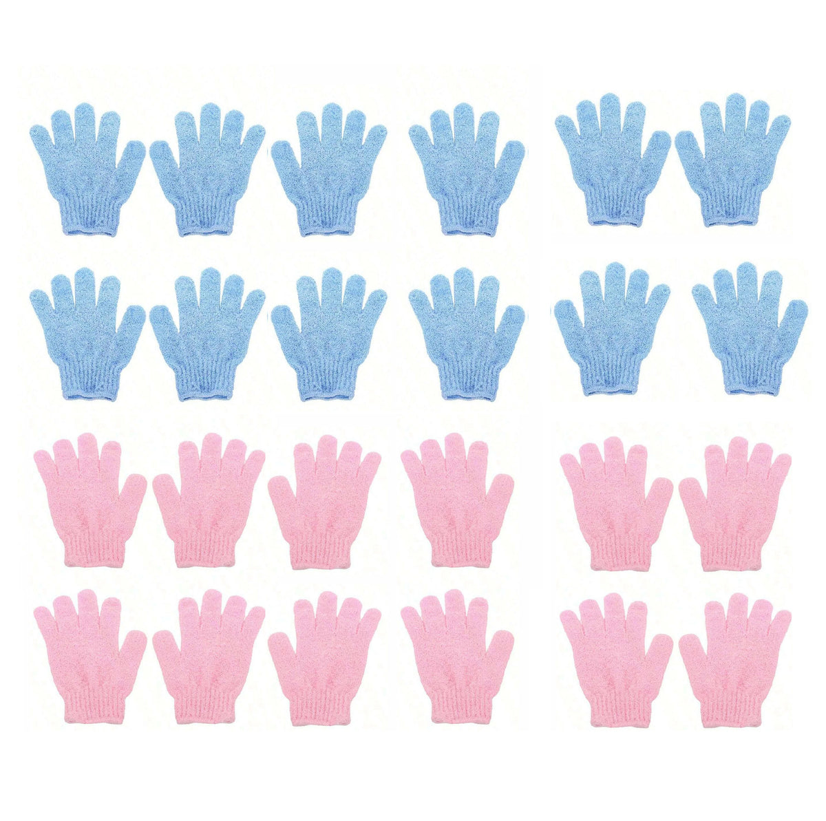 Guantes de ducha exfoliantes reversibles, guantes exfoliantes para el cuerpo, herramientas de limpieza, toalla de baño, productos de baño, exfoliante de espalda, 2 uds./6 uds./12 Uds.