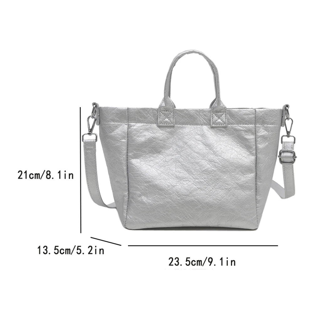 2025 New Large Handle Bag Fashion  Hot Sale Waterproof Handbag Classic Solid Tote Bags