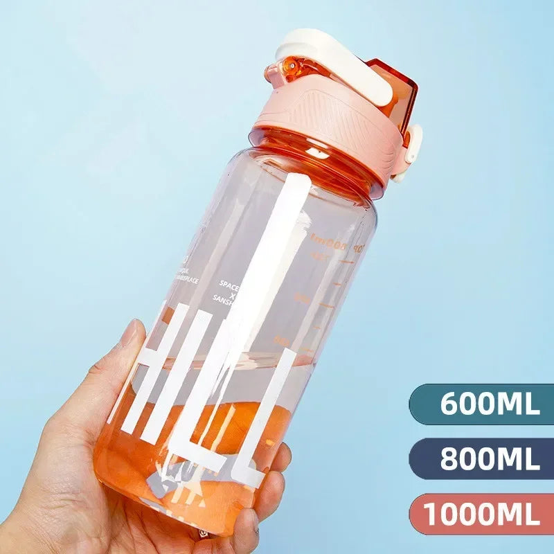 Water Bottle Gym Fitness Drinking Bottle Outdoor Camping Climbing Hiking Sports Shaker Cup Fashion Kettle