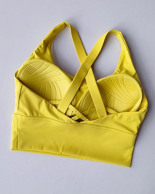 All-in-one Sports Bra Collection Breast High-intensity Professional Shock-proof Huddle Running Bra Yoga Fitness Bra Summer Cloth